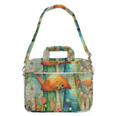 Whimsical Mushrooms Colorful Patterns Macbook Pro 15  Shoulder Laptop Bag