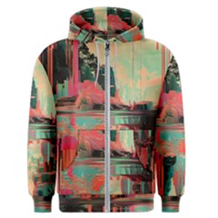 Backgrounds Multi Colored Abstract Men s Zipper Hoodie