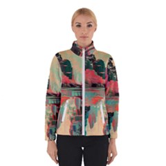 Backgrounds Multi Colored Abstract Women s Bomber Jacket