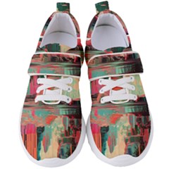 Backgrounds Multi Colored Abstract Women s Velcro Strap Shoes by Loisa77