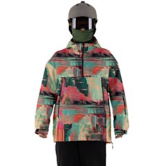 Backgrounds Multi Colored Abstract Men s Ski And Snowboard Waterproof Breathable Jacket by Loisa77