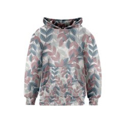 Leaves Pattern Background Nature Kids  Pullover Hoodie