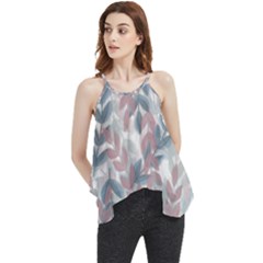 Leaves Pattern Background Nature Flowy Camisole Tank Top by Loisa77