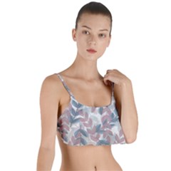 Leaves Pattern Background Nature Layered Top Bikini Top  by Loisa77