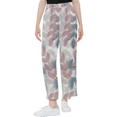 Leaves Pattern Background Nature Women s Pants  by Loisa77