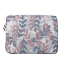 Leaves Pattern Background Nature 14  Vertical Laptop Sleeve Case With Pocket by Loisa77