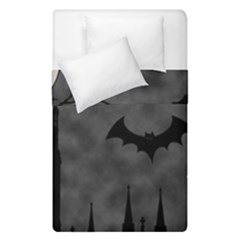 Halloween Background Halloween Scene Duvet Cover Double Side (single Size) by Ket1n9