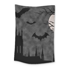 Halloween Background Halloween Scene Small Tapestry