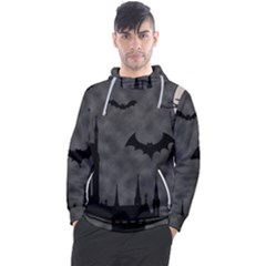 Halloween Background Halloween Scene Men s Pullover Hoodie