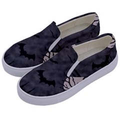 Halloween Background Halloween Scene Kids  Canvas Slip Ons by Ket1n9