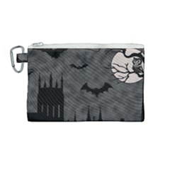 Halloween Background Halloween Scene Canvas Cosmetic Bag (medium) by Ket1n9