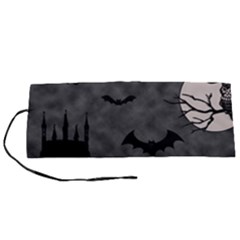 Halloween Background Halloween Scene Roll Up Canvas Pencil Holder (s) by Ket1n9