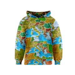 World Map Kids  Pullover Hoodie