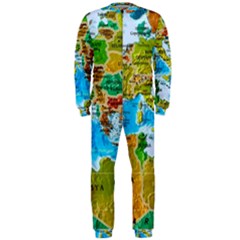 World Map Onepiece Jumpsuit (men) by Ket1n9