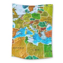 World Map Medium Tapestry