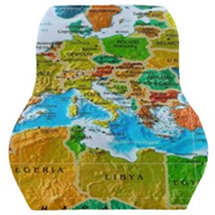 World Map Car Seat Back Cushion  by Ket1n9