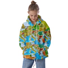 World Map Kids  Oversized Hoodie