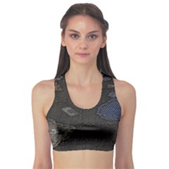 World Map Fitness Sports Bra by Ket1n9