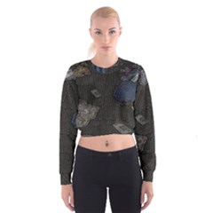 World Map Cropped Sweatshirt