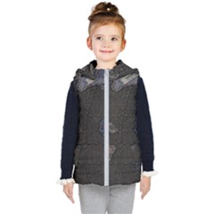 World Map Kids  Hooded Puffer Vest