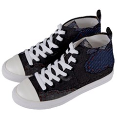 World Map Women s Mid-top Canvas Sneakers by Ket1n9