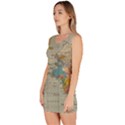 Vintage World Map Bodycon Dress View2