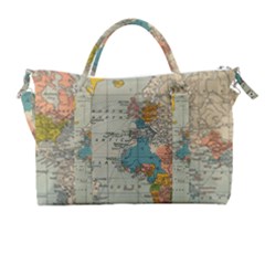 Vintage World Map Carry-on Travel Shoulder Bag by Ket1n9