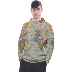 Vintage World Map Men s Pullover Hoodie