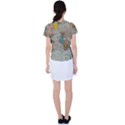 Vintage World Map Women s Sports Top View2