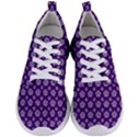 White pentacle and purple pattern Men s Lightweight Sports Shoes View1