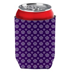 White Pentacle And Purple Pattern Can Holder by cheekywitch