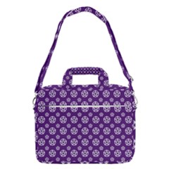 White Pentacle And Purple Pattern Macbook Pro 13  Shoulder Laptop Bag  by cheekywitch