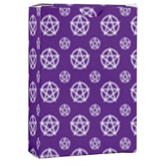 White Pentacle And Purple Pattern Playing Cards Single Design (rectangle) With Custom Box