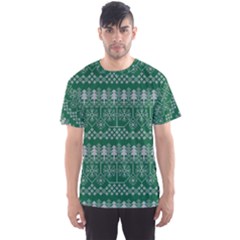 Christmas Knit Digital Men s Sport Mesh T-shirt