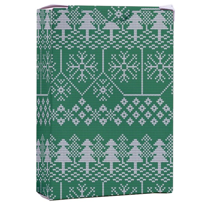 Christmas Knit Digital Playing Cards Single Design (Rectangle) with Custom Box