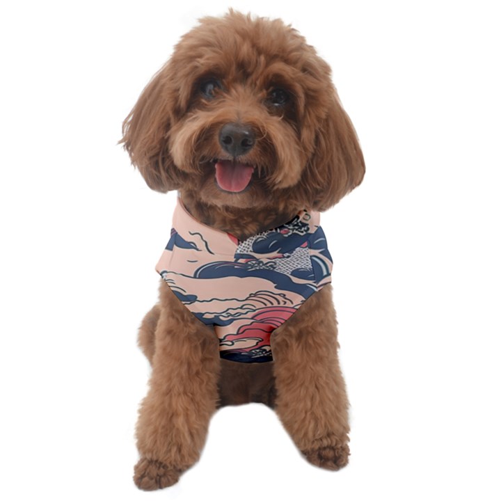 Waves Ocean Sea Water Pattern Rough Seas Digital Art Nature Nautical Dog Sweater