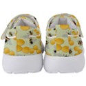 Bees Pattern Honey Bee Bug Honeycomb Honey Beehive Kids  Velcro Strap Shoes View4