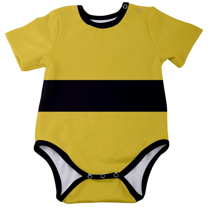 Power yellow Baby Short Sleeve Bodysuit