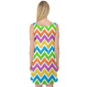 Chevron Pattern Design Texture Sleeveless Satin Nightdress View2