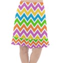 Chevron Pattern Design Texture Fishtail Chiffon Skirt View1