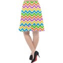 Chevron Pattern Design Texture Fishtail Chiffon Skirt View2