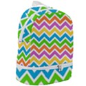 Chevron Pattern Design Texture Zip Bottom Backpack View2