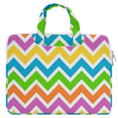 Chevron Pattern Design Texture Macbook Pro 13  Double Pocket Laptop Bag by Apen