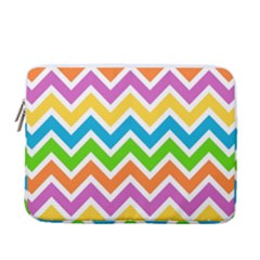 Chevron Pattern Design Texture 13  Vertical Laptop Sleeve Case With Pocket by Apen