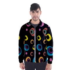 Abstract Background Retro 60s 70s Men s Windbreaker