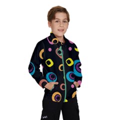 Abstract Background Retro 60s 70s Kids  Windbreaker