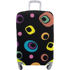 Abstract Background Retro 60s 70s Luggage Cover (large) by Apen