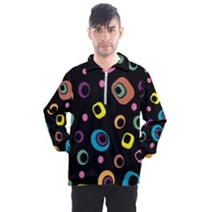 Abstract Background Retro 60s 70s Men s Half Zip Pullover