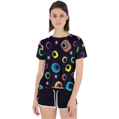 Abstract Background Retro 60s 70s Open Back Sport T-shirt by Apen