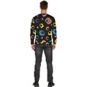 Abstract Background Retro 60s 70s Men s Fleece Sweatshirt View4